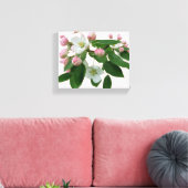 ピンクかわいらしのさくらんぼの花のフローラ美モダンしい キャンバスプリント (インサイチュ (リビング))