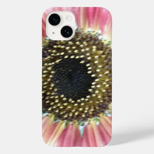 ピンクかわいらしのひまわり Case-Mate iPhoneケース (裏面)