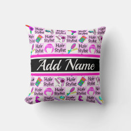 ピンクかわいらしのカスタム美容師と美容師 クッション