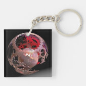 ピンクかわいらしのカップで キーホルダー (裏面)