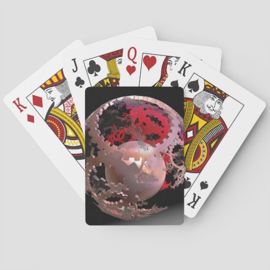 ピンクかわいらしのカップで トランプ (裏面)