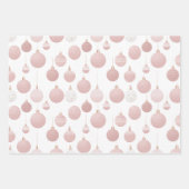 ピンクかわいらしのクリスマスボードブル ラッピングペーパーシート (正面)