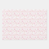 ピンクかわいらしのクリスマスミックス ラッピングペーパーシート (正面3)