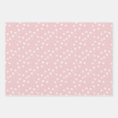 ピンクかわいらしのクリスマスミックス ラッピングペーパーシート (正面3)