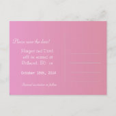 ピンクかわいらしのシャクナゲの花は日付を保存する 案内ポストカード (裏面)