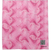 ピンクかわいらしのシャワーカーテン シャワーカーテン (正面)