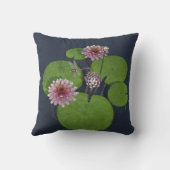 ピンクかわいらしのスイレンとトンボ クッション (裏面)