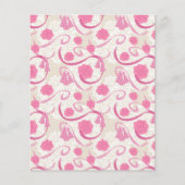 ピンクかわいらしのスクラップブック紙 (正面)