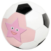 ピンクかわいらしのスターサッカーボール サッカーボール (3/4)
