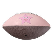 ピンクかわいらしのスターサッカー アメリカンフットボール (回転270)
