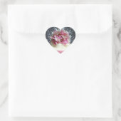 ピンクかわいらしのステッカーで ハートシール (バッグ)