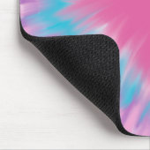 ピンクかわいらしのタイ染料ハートトート マウスパッド (コーナー)