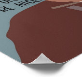 ピンクかわいらしのダッキーカラーブロック ポスター (角)