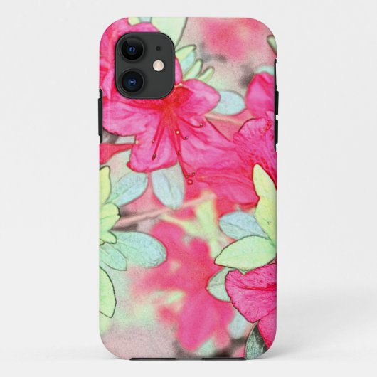 ピンクかわいらしのツツジの花。フローラ園芸植物ph Case-Mate iPhoneケース (裏面)