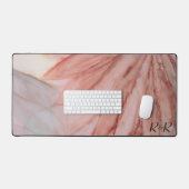ピンクかわいらしのデスクマットで デスクマット (キーボード&マウス)