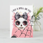 ピンクかわいらしのハロウィーンで 招待状 (スタンド正面)