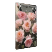 ピンクかわいらしのバラの水の色絵画色 ミニクリップボード (アングル)