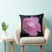 ピンクかわいらしのバラ名ロージーのカスタマイズ可能なbohoかわいい クッション (椅子)