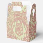 ピンクかわいらしのバラ模様 フェイバーボックス (オープン)