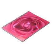 ピンクかわいらしのバラ ノートブック (左側)