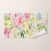 ピンクかわいらしのバラ バスタオルセット (ハンドタオル)