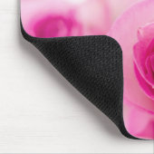 ピンクかわいらしのバラ マウスパッド (コーナー)