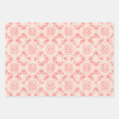 ピンクかわいらしのバラ ラッピングペーパーシート (正面3)