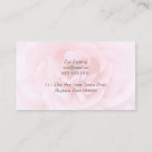ピンクかわいらしのバラ 名刺 (裏面)