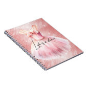 ピンクかわいらしのバレエ服で ノートブック (右側)