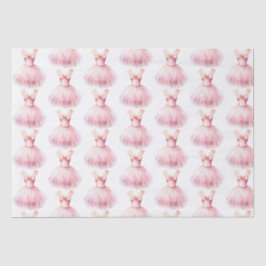 ピンクかわいらしのバレエ服で 薄葉紙