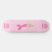 ピンクかわいらしのファンタジー人魚 スケートボード (横)