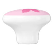 ピンクかわいらしのファンタジー人魚 セラミックノブ (側面)