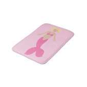 ピンクかわいらしのファンタジー人魚 バスマット (アングル)