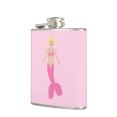 ピンクかわいらしのファンタジー人魚 フラスク (左)