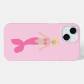 ピンクかわいらしのファンタジー人魚 Case-Mate iPhoneケース (裏面 (横))