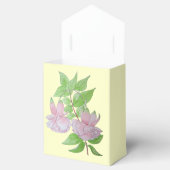 ピンクかわいらしのフキヤの花と葉フローラ フェイバーボックス (オープン)