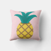 ピンクかわいらしのフラミンゴとパイナップル クッション (裏面)