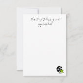 ピンクかわいらしのフローラサンキューカード サンキューカード (裏面)