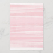 ピンクかわいらしのフローラスクリプト赤ちゃんシャワーの願い アドバイスカード (裏面)