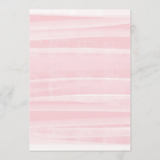 ピンクかわいらしのフローラスクリプト赤ちゃんシャワーの願い アドバイスカード (裏面)