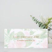 ピンクかわいらしのフローラプリントギフト券 (スタンド正面)