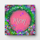 ピンクかわいらしのフローラママのインスピレーション フォトプラーク (正面)