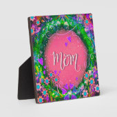 ピンクかわいらしのフローラママのインスピレーション フォトプラーク (正面)