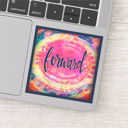 ピンクかわいらしのフローラ前方一語 シール (詳細)