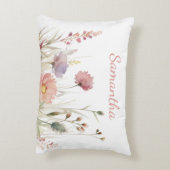 ピンクかわいらしのフローラ名 アクセントクッション (裏面(縦))
