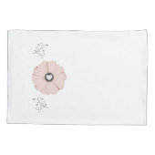 ピンクかわいらしのフローラ/つる植物標準ピラロケースセット 枕カバー (裏面-左)