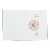 ピンクかわいらしのフローラ/つる植物標準ピラロケースセット 枕カバー (裏面-右)