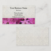 ピンクかわいらしのフローラ 名刺 (正面/裏面)