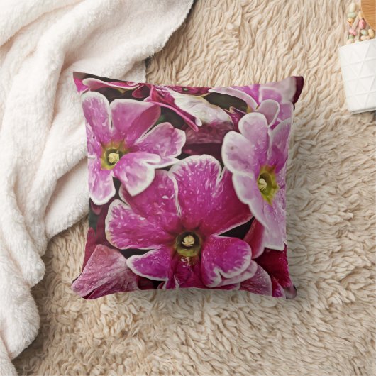 ピンクかわいらしのプリムローズ枕で クッション (ブランケット)