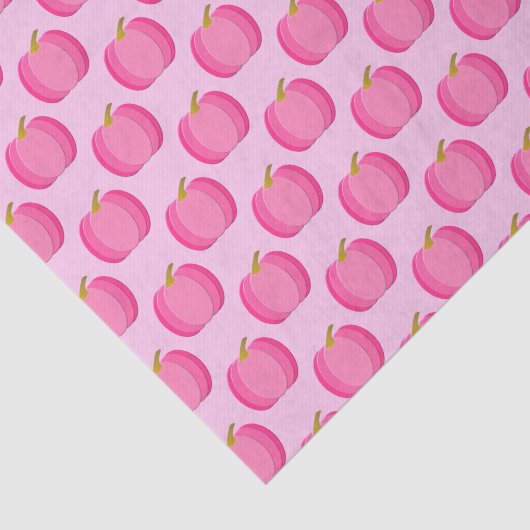 ピンクかわいらしのベビーガールカボチャパターン（の模様が）ある 薄葉紙 (詳細)